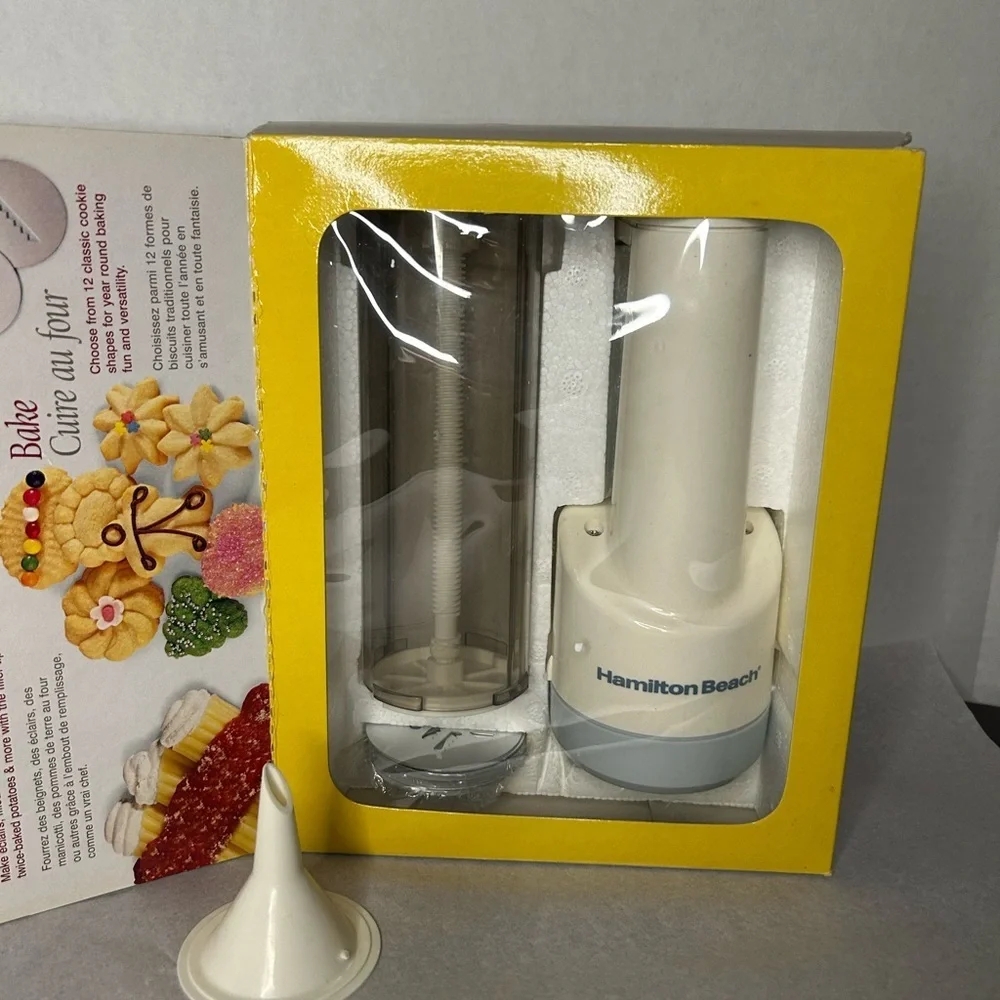 Hamilton Beach White Cordless Cookie Press